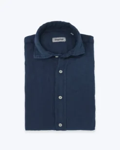 CAMISA DE LINO AZUL SEEMS