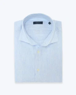 CAMISA LINO DE RAYAS DEPERLU